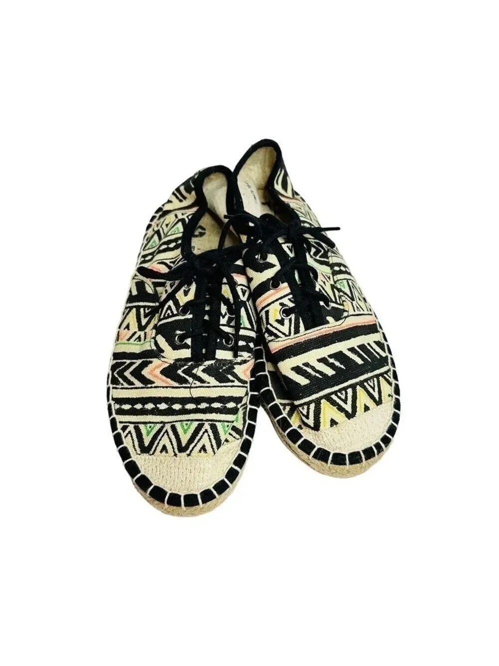 Espadrille Aztec Boho Inspired‎ Lace Up Women’s Shoe Size 7